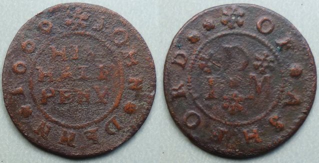 Ashford, John Denn 1669 farthing